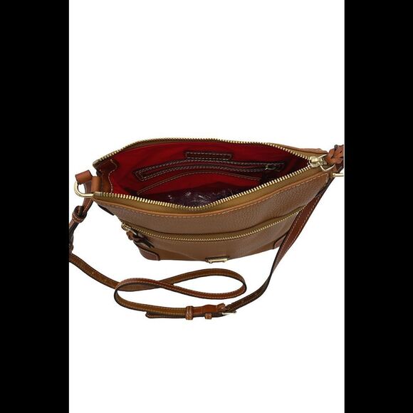 Dooney & Bourke Pebble Leather Crossbody Caramel - Picture 4 of 4